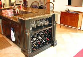 Same style cupboards as kitchen but in another colour. Kitchen Island With Wine Rack Ideas On Foter