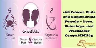 Cancer and sagittarius need to allow each other time and space to comprehend and appreciate each other. 49 Cancer Male And Sagittarius Female Love Marriage And Friendship Compatibility