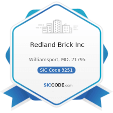 (now part of redland brick), founded in 1872 on the banks of the potomac river and c&o canal in williamsport, md. Redland Brick Inc Zip 21795 Naics 327120 Sic 3251