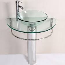 Freshen up your bath and bedroom with bathroom decor and bedding from kohl's! Kokols Usa Polished Chrome Single Sink Vanity With Clear Glass Top Common 30 In X 22 In In The Bathroom Vanities With Tops Department At Lowes Com