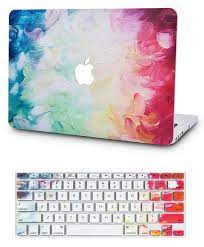 Amazon Com Kec Macbook Air 13 Inch Case With Keyboard Cover Plastic Hard Shell Rubberized A1369 A1466 Rainbow Mist C Macbook Case Keyboard Cover Keyboard