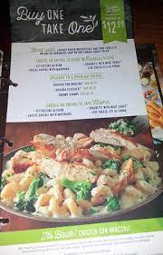 Read on to learn more about previous experiences with olive garden's menu deals. Buy One Take Home One Meu Picture Of Olive Garden Lincolnwood Tripadvisor
