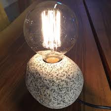 Licht Stein Steinlampe Stein Fassung Lampe Steine Lampe Steinkunst