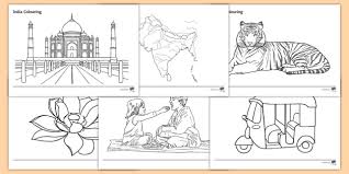 It will transport your kid to a land of adventure. India Colouring Pages Teacher Made