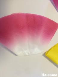 パッと花咲く手作りあさがお 本物そっくり 夏を感じる製作遊び 保育や子育てが広がる 遊び と 学び のプラットフォーム ほいくる あさがお 折り紙 コーヒーフィルタークラフト あさがお