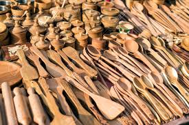 5 out of 5 stars. Handmade Wooden Vintage Kitchen Utensils For Sale At The Market Various Wooden Kitchen Tools Different Wooden Tableware Wooden Stand Under The Hot Pan Stock Photo Picture And Royalty Free Image Image 58410803