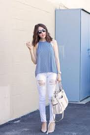 Black And White Striped Tank Top Outfit Striped Tank Top Elements Of Ellis Denim Top Women Striped Tank Top Jeans Tank Top