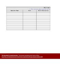 Requirements Engineering Skill Gap Analysis Template Excel Flevy