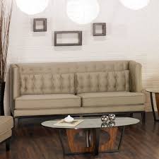 Armen Living Noho Champagne Fabric Sofa Www Hayneedle Com Modern Living Room Seating Fabric Sofa Living Room Sets