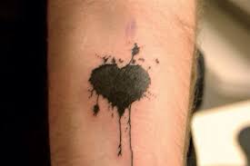 Dripping blood tattoo the dripping blood effect on the side of the hand looks very attractive and creative. Black Dripping Heart Tattoo Cover Up Tattoos Emo Tattoos Cute Tattoos