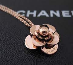 Camellia Chanel 14k Rose Gold Necklace Jewelry Rose Gold Necklace Chanel Necklace