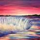Sunset over Waterfall and make a candle for $20 event image