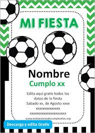 Crea la invitación de cumpleaños perfecta para tu día especial. Personalizadas Tarjetas De Cumpleanos De Futbol Para Editar