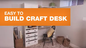 Set up a fantastic work space for all your crafting, no matter what size space you have. Easy To Build Craft Desk Youtube