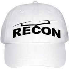 Recon Branded Hat White Baseball Cap Recon Drone Repair White Baseball Cap Baseball Cap Cap