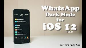 How To Get Whatsapp Dark Mode On Ios 12 Youtube