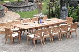 The outdoor teak bench is a stylish update to a traditional dining set, and is great for accommodating large groups. If You Re Thinking Of Buying A New Teak Patio Table For Your Backyard One Of The Biggest Choice Teak Patio Table Teak Patio Furniture Outdoor Dining Furniture