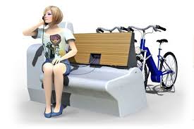 Sitzbank Mit Ladestelle Fur E Bikes Und Handys Aus Italien
