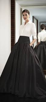 Black And White Long Formal Dresses Oui Timeline Photos Facebook Fashion Ball Skirt Style