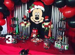 Get ideas for xmas party delivered to your door. Mickey Mouse Christmas Birthday Boy Birthday Party Ideas Photo 1 Of 29 Mickeys Christmas Party Christmas Birthday Party Mickey Mouse First Birthday