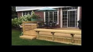 Build garden bench outdoor furniture pool plan wood benches built wooden simple and attractive diy 14 free plans for the beginner thrifty easy indoor our deck in 30 mins w only 3 perfect patio combo. Wood Deck With Built In Bench In Glenview Il Youtube