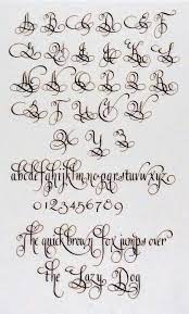 Web site bitfontmaker lets you design, create, and download your own fonts. Calligraphic Lettering Alphabet Tattoo Lettering Fonts Tattoo Lettering Styles