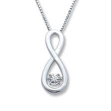 Diamonds In Rhythm 1 20 Carat Tw Sterling Silver Necklace Infinity Necklace Silver Necklace Infinity Jewelry