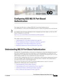 Ieee 802 1x Port Based Authentication Manualzz
