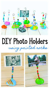 Diy fork photo display via morning. Painted Rock Photo Holder Craft For Kids Buggy And Buddy