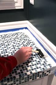 how to paint tile countertops and our