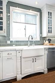 Ice Gray Glass Subway Tile Glass Backsplash Kitchen Kitchen Remodel Small Home Kitchens
