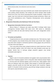 Soal uraian kritik dan esai. Latihan Soal Bahasa Indonesia Essay Kritik Masnurul