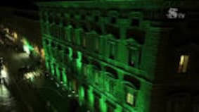 XIX Giornata SLA: la facciata di Palazzo Madama si illumina di verde