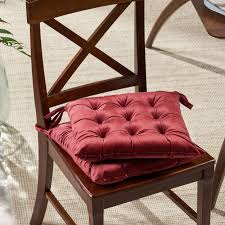 Choosing dining chairs that help diners relax and maintain chair materials and seating options. Foxhall Tufted Velvet Dining Chair Cushions Set Of 2