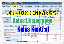 We did not find results for: Uji Homogenitas Data Kelas Eksperimen Dan Kontrol Dengan Spss Lengkap Spss Indonesia