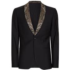 Black And Gold Suit Jacket Topman Black Contrast Gold Lapel Skinny Fit Tuxedo Jacket 125 Liked On Polyvore Featuring Men S Fash Mens Skinny Fit Suits Skinny Fit Suits Clothes Design