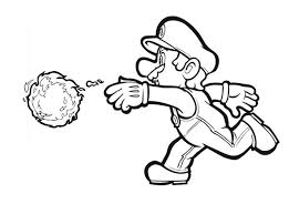 Lightning flower fantendo nintendo fanon wiki. Mario Awesome Weapon Fire Ball In Mario Brothers Coloring Page Color Luna
