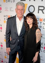 Chef anthony bourdain and actor asia argento attend the 2018 women in the world summit at lincoln center on april 12, 2018, in new york city. Wc027pbsvd Lkm