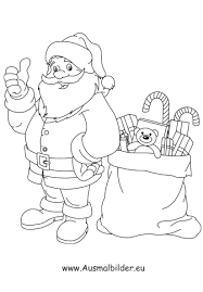 Ausmalbild Der Nikolaus Bringt Geschenke Ausmalbilder Nikolaus Ausmalbilder Weihnachtsmann Ausmalbilder