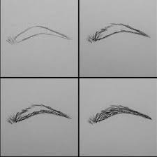 مدونة أرسم بالرصاص أرسم بالرصاص تعلم طريقة رسم الحواجب خطوة بخطوة how to draw eyebrows drawings art drawings sketches