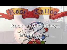 Rock N Roll Outlaw Rose Tattoo Guitar Cover Slide Youtube