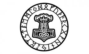 Thor hammer icon vector sign and symbol isolated on white background, thor hammer logo concept thor hammer icon vector isolated on white background for your web and mobile app design, thor hammer logo concept thor hammer stock illustrations Mjolnir The Hammer Of Thor