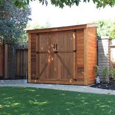 Outdoor Living Today Spacesaver 8 Ft X 4 Ft Western Red Cedar Double Door Storage Shed Browns Tans Cabanon De Jardin Armoire De Jardin Et Remises De Jardin