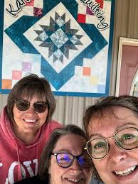 Here we are, having a great time at Kari's Custom Quilting. Kathy Kandel  Kris Raber Norma Schlabach