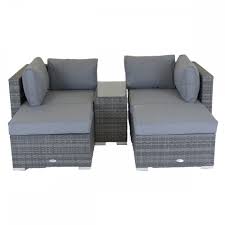 No garden is complete without some gorgeous garden furniture, right? Charles Bentley 2 Seater Rattan Lounge Set Love Seat Footstools Table Grey Garden From Beatsons Direct Uk