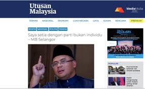 Sms news alert utusan malaysia. Utusan Malaysia Saya Setia Dengan Parti Bukan Individu Mb Selangor Media