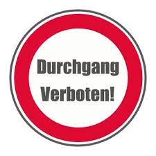 Gratis clip art illustrationen zum downloaden und ausdrucken. Schild Durchgang Verboten Stock Vector Adobe Stock