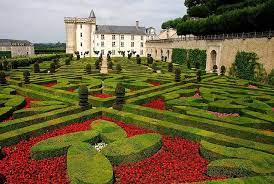 the castle garden of villandry le chateau jardin de villandry in loire valley france better viewed in large french formal garden beautiful gardens castle garden