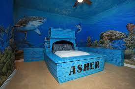 With a couple of trips to our local homegoods and hobby lobby stores, we bought them out all things related to sharks, ocean, and fish. Home Improvement Archives Cool Kids Bedrooms Shark Themed Bedroom Kids Room