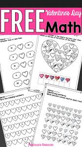 Free Valentine S Day Math Worksheets Valentine Math Worksheet Math Valentines Valentine Math Kindergarten